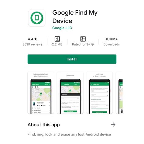 google services find my device