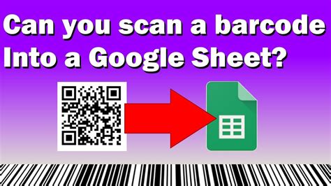 google sheet barcode scanner
