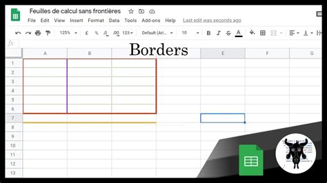 Creating proper borders in Google Sheets YouTube