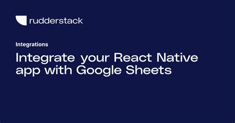 Google Sheets Api React Native
