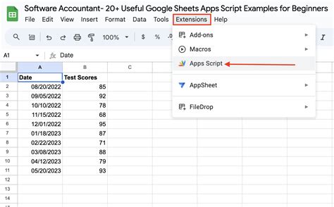 google sheets app script update cell