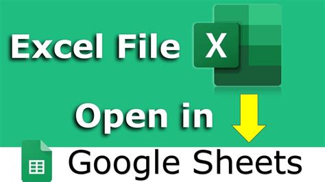 google sheets can't open excel file