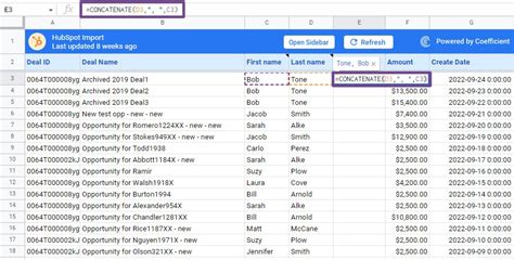 Google Sheets Concatenate Strings