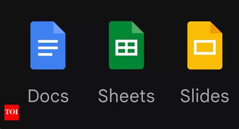Google Sheets Docs And Slides