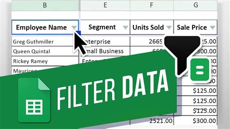 Google Sheets Filter Tutorial