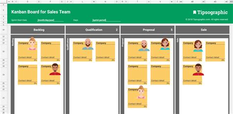 5 Kanban Boards for Marketing Team, Excel Free Download (Excel and