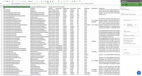 Google Sheets Meraki Api