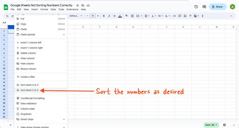 Google Sheets Not Sorting Numbers Correctly