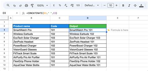 concatenation Google Sheets formula to concatenate column headers