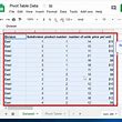 google sheets tabel