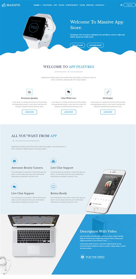 Free Google Web Page Templates Master Template