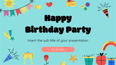Google Slide Template For Birthday
