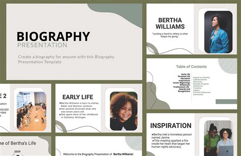 Google Slides Templates Biography