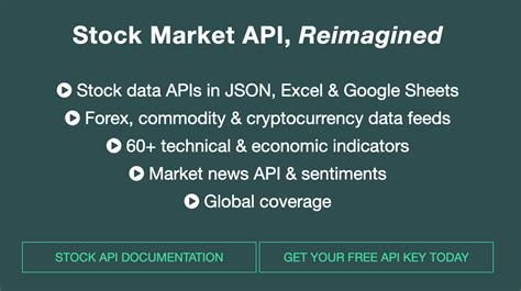 google stock market api