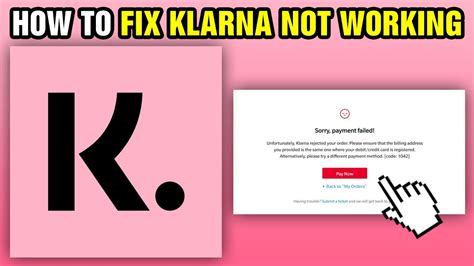 Google Store Klarna Not Working