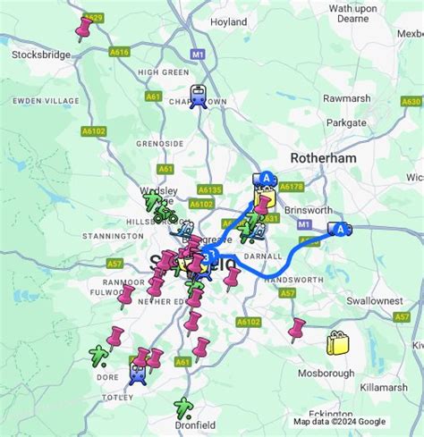 google street map sheffield uk