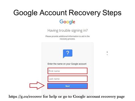 google support email for account recovery