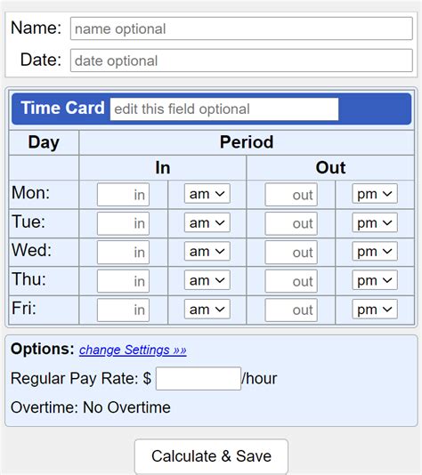 google time card calculator