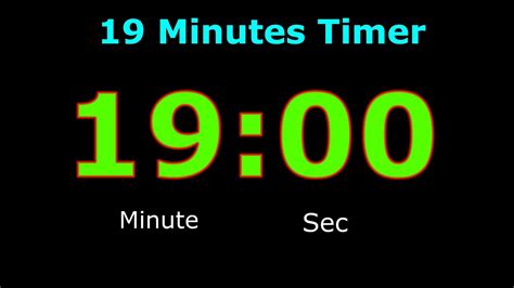 google timer countdown 19 minutes