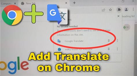 Google Translate Add Extension