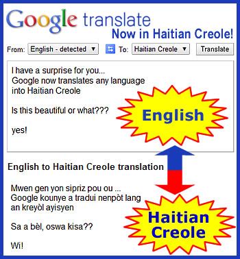 google translate english to haitian creole