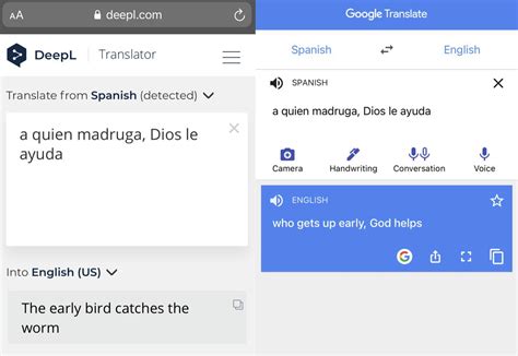 google translate english to spanish deepl