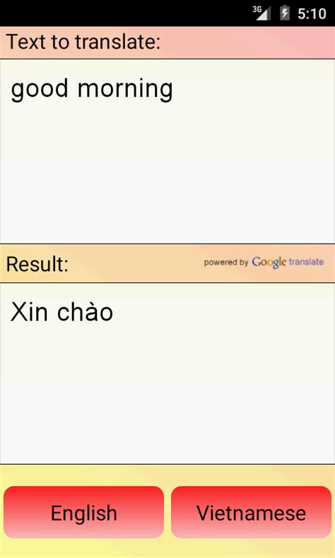 google translate english to vietnamese online