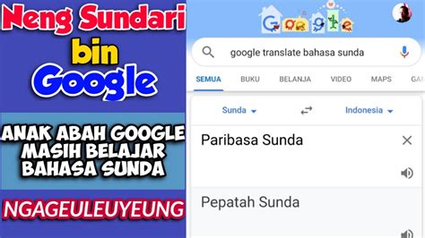 google translate sunda free to indonesian