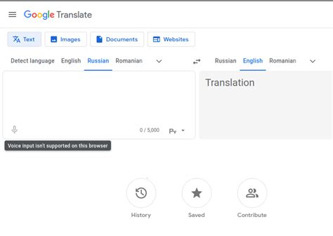 google translate voice input firefox