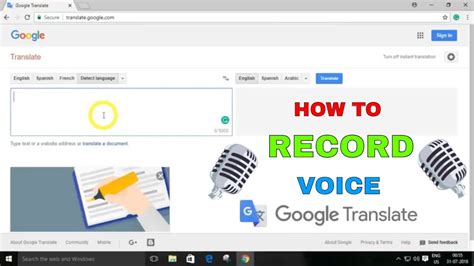 google translate with voice input