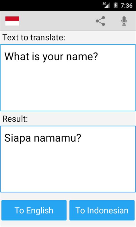 google translation english to indonesia