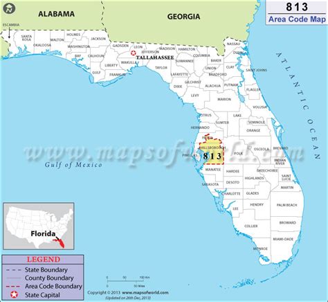 google where is 813 area code