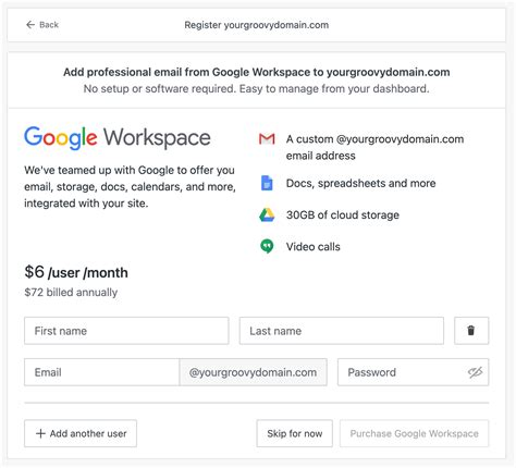 google workspace login email