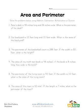 googlecmswebdesign: Area And Perimeter Word Problems Worksheets Pdf