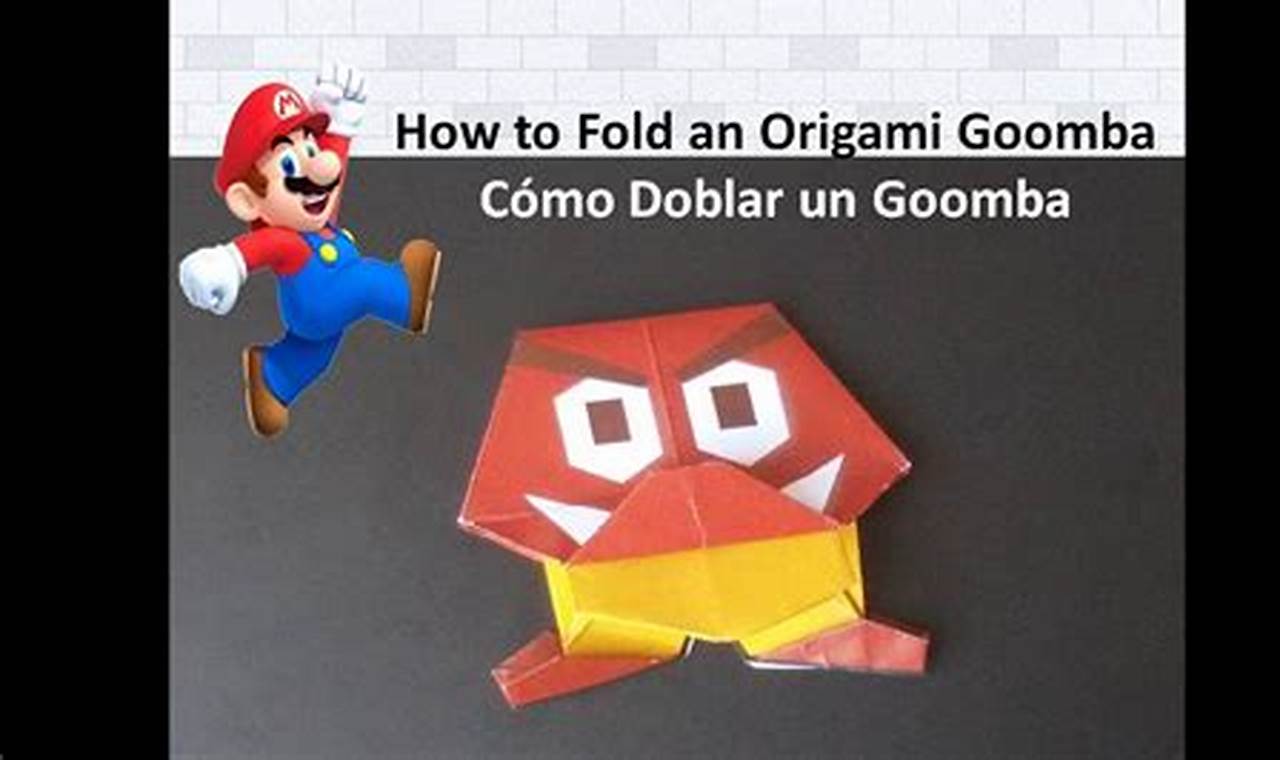 goomba origami instructions