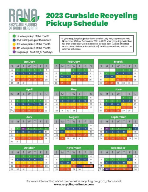 goose creek trash pickup schedule