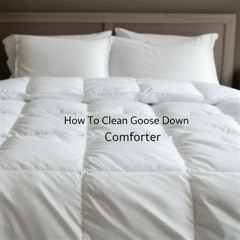 Goose Down Comforter Cleaning Instructions