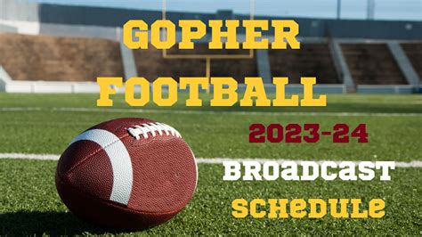 gopher football broadcast schedule