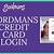 gordmans credit card login