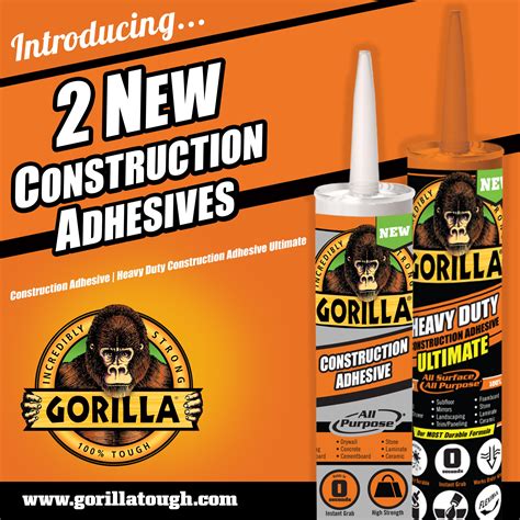 Gorilla 9 Oz. Heavy Duty Construction Adhesive Ultimate Family Hardware