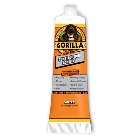Gorilla 9 Oz. Heavy Duty Construction Adhesive Ultimate Family Hardware