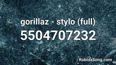 gorillaz songs roblox id