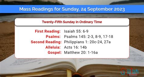gospel reading sept 24 2023