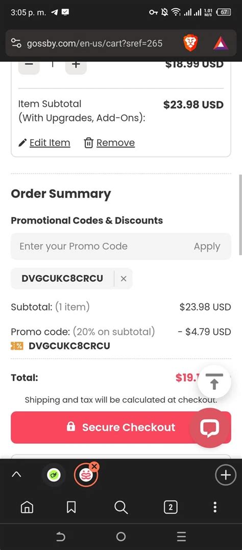 Gossby Promo Code Canada