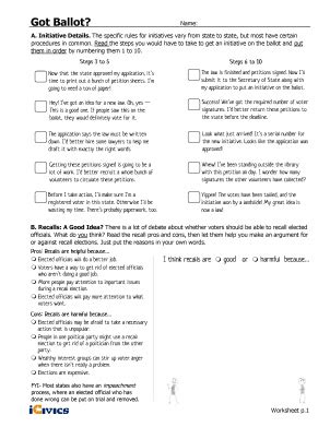 got ballot icivics answer key