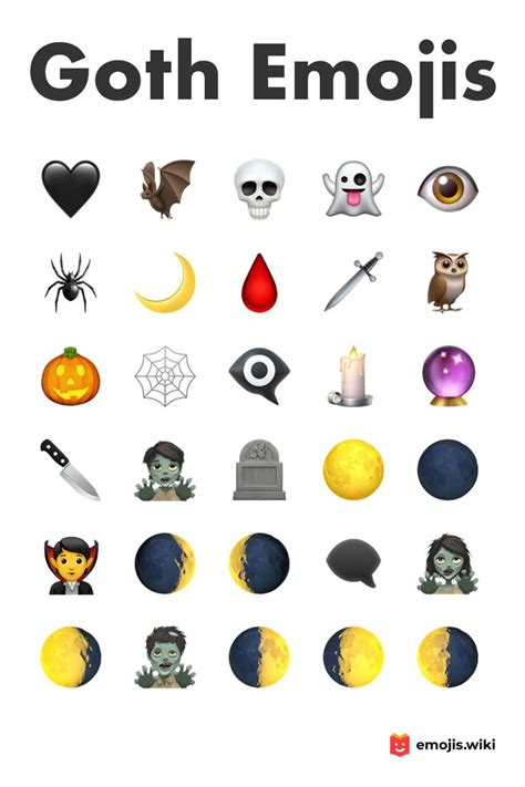 Goth Emojis