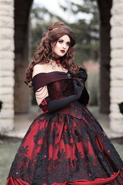 Refined Gothic Wedding Dresses Dressen Red wedding dresses, Black
