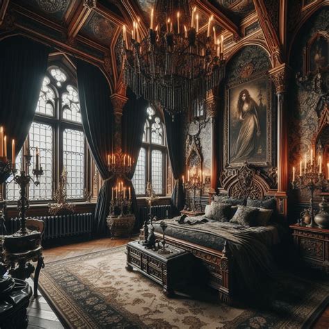 Modern Romantic Gothic Bedroom My Sanctuary and Sacred