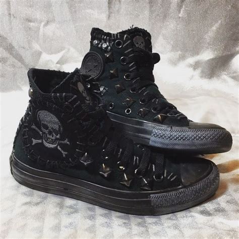 gothic converse shoes