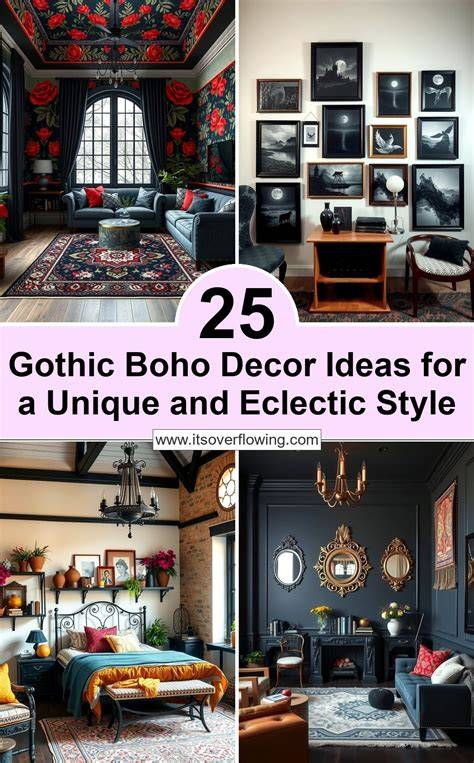 gothic decor boho style
